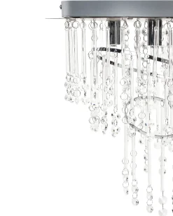 Lampadario ESMELLE S Cristallo Argento