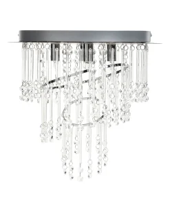 Lampadario ESMELLE S Cristallo Argento