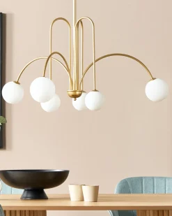 Lampadario FORBES Metallo Oro
