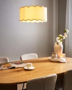 Lampadario GAIREZI Metallo Bianco/Beige