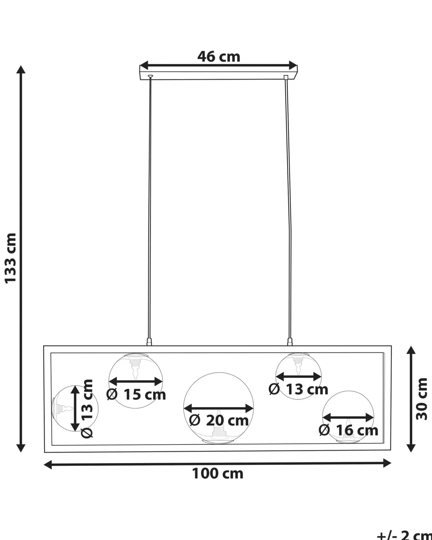 Lampadario GEEHI Metallo Ottone
