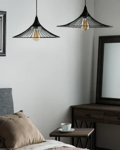Lampadario GIONA Metallo Nero