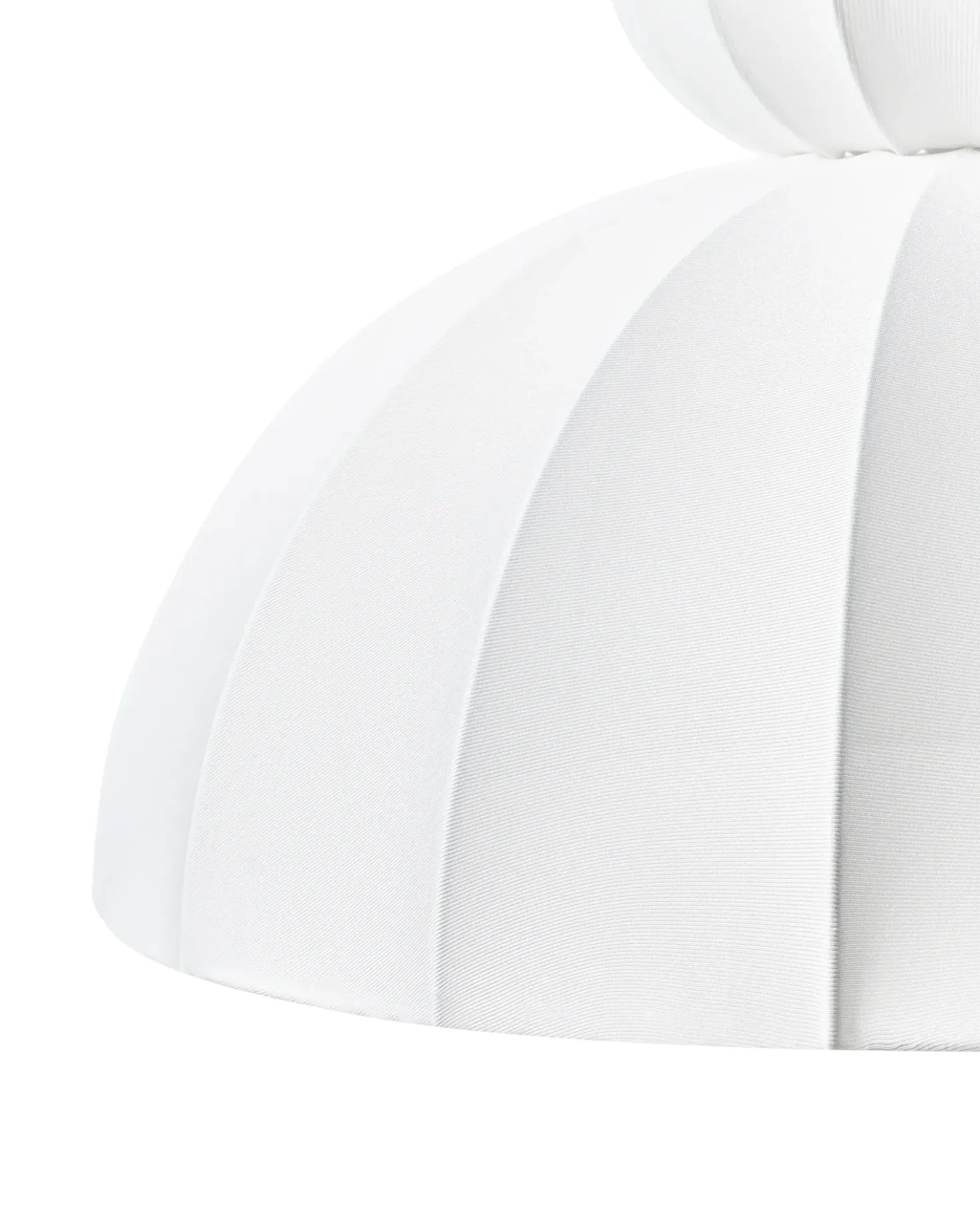 Lampadario GOELETTE Finta seta Bianco