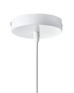 Lampadario GOELETTE Finta seta Bianco