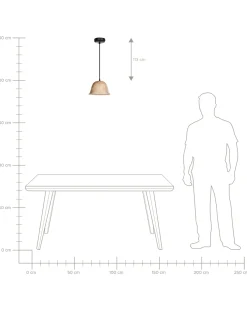 Lampadario GOIKA Legno di mango Marrone chiaro