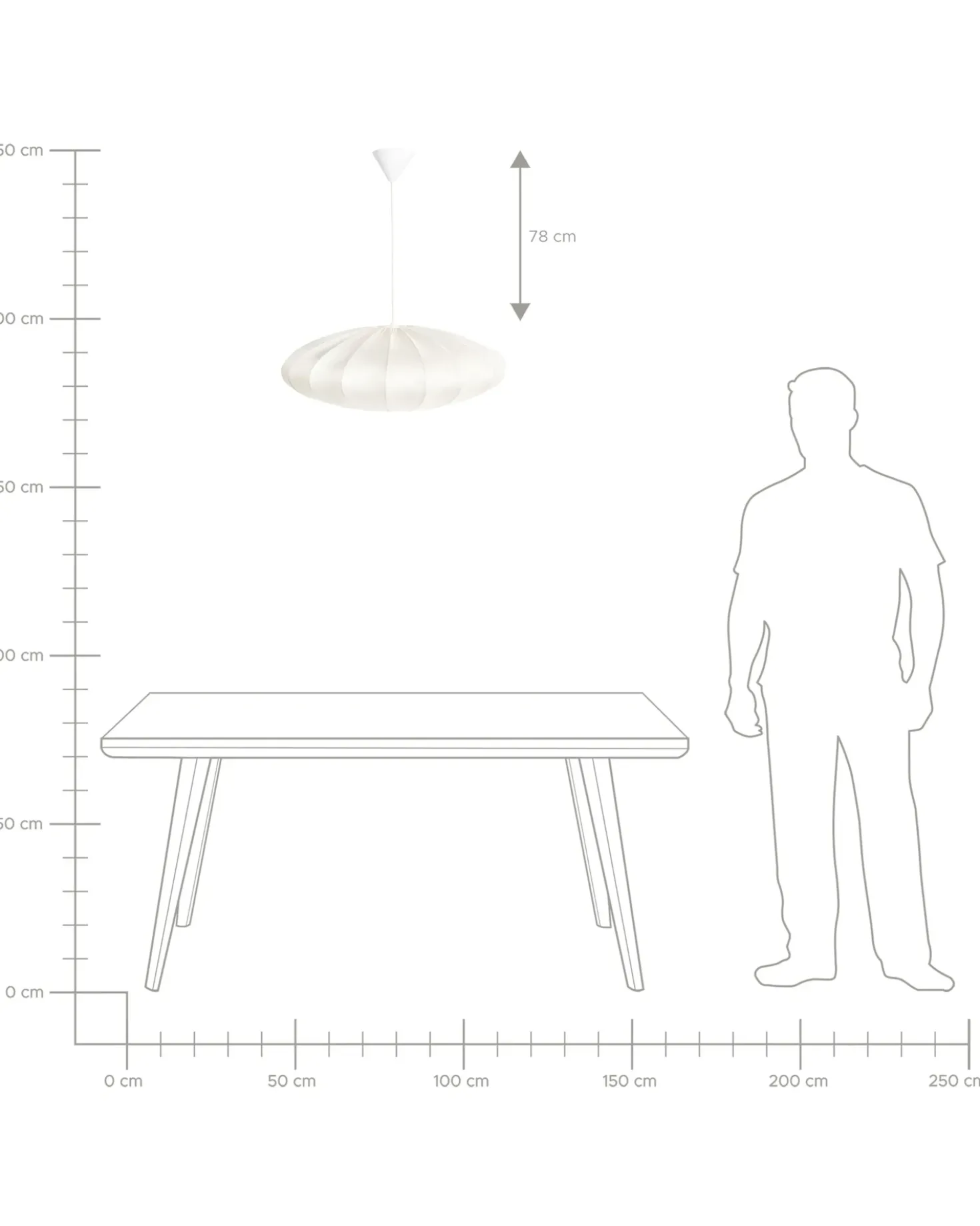 Lampadario GUACARA Bianco sporco