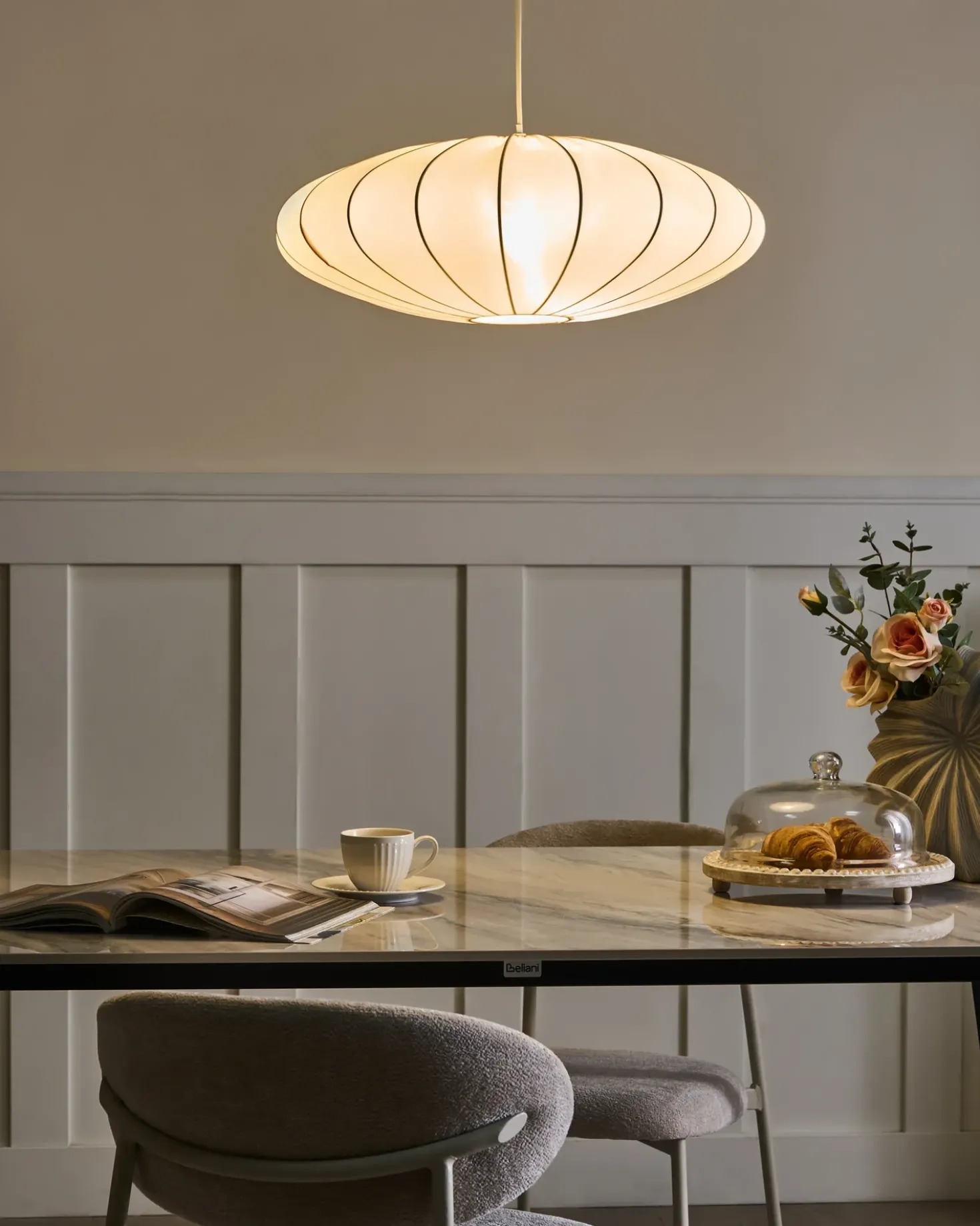 Lampadario GUACARA Bianco sporco