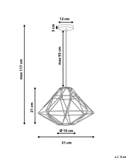 Lampadario GUAM Metallo Nero