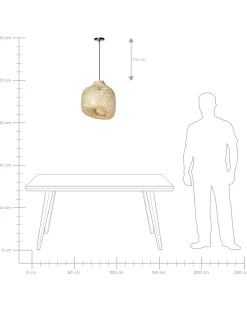 Lampadario GURABO Bambù Naturale