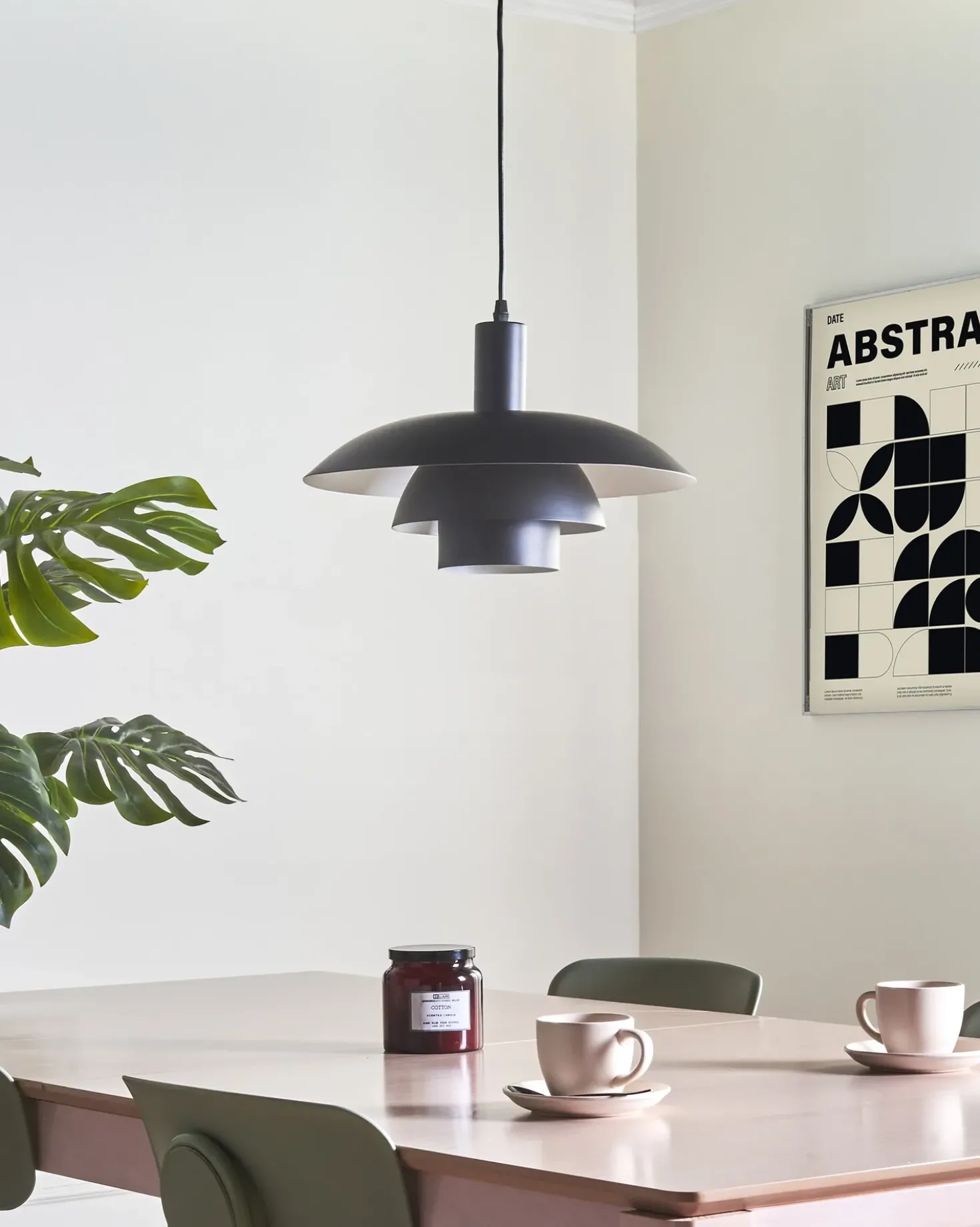 Lampadario HILBA Metallo Nero