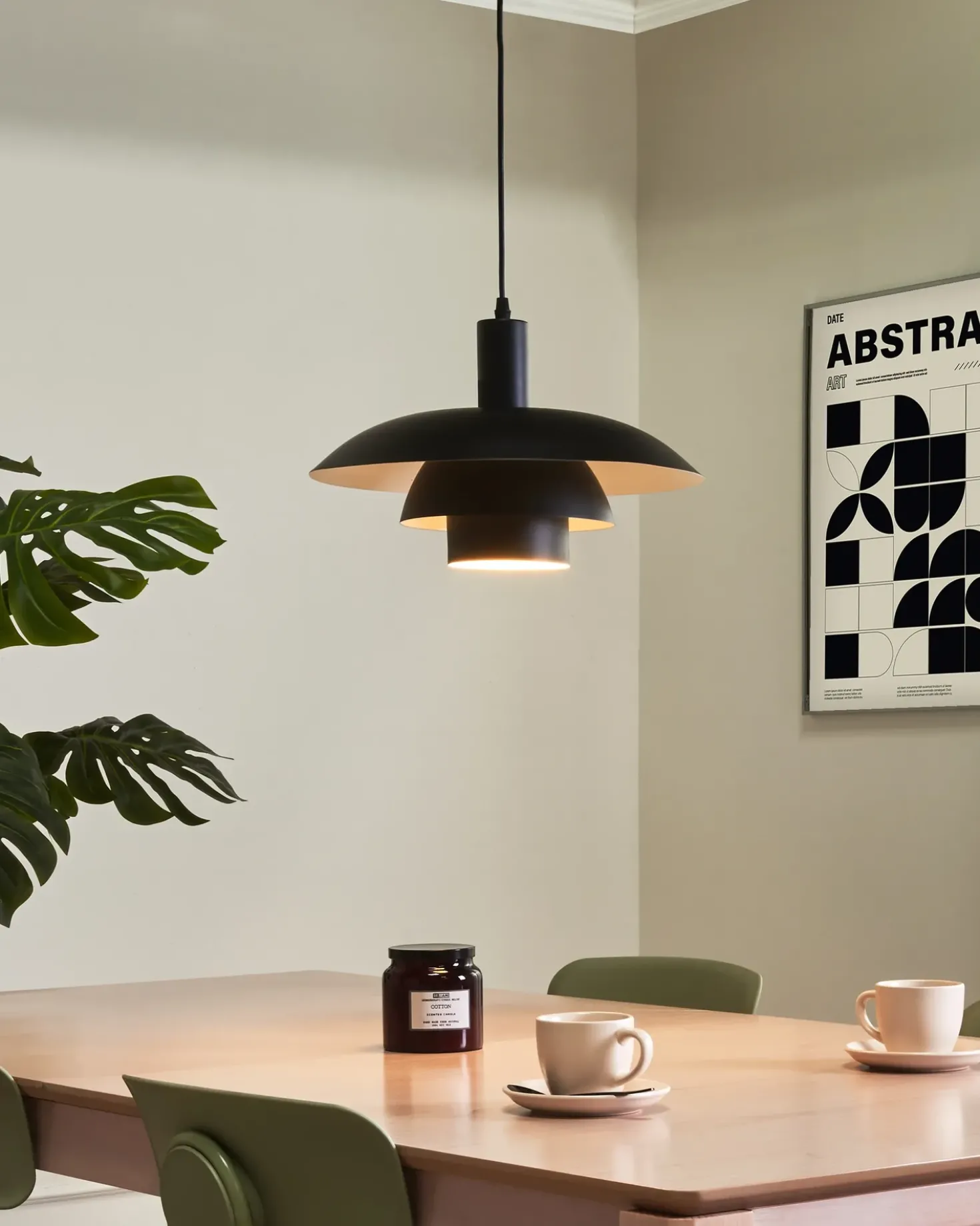 Lampadario HILBA Metallo Nero