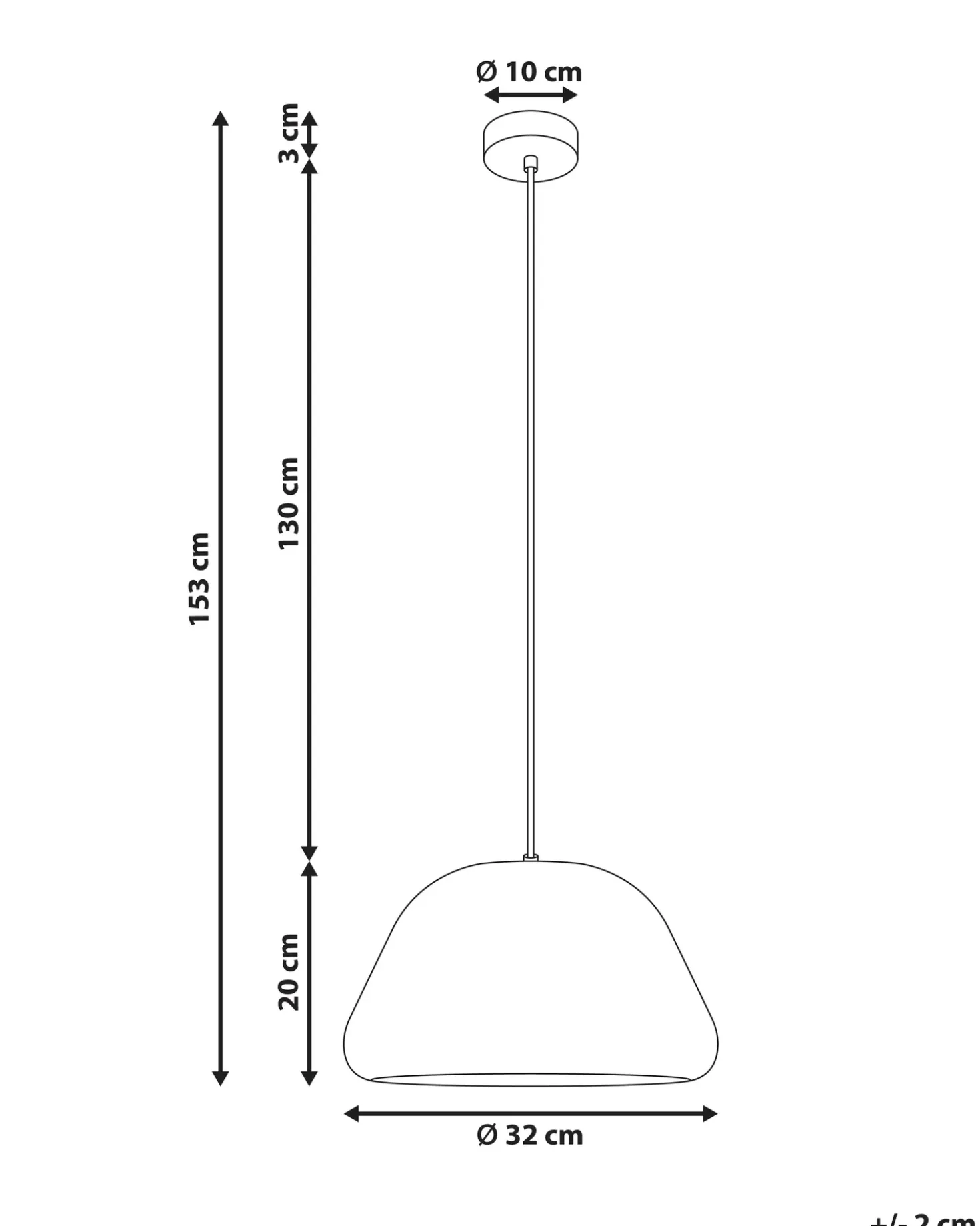 Lampadario JOKU Metallo Rosso