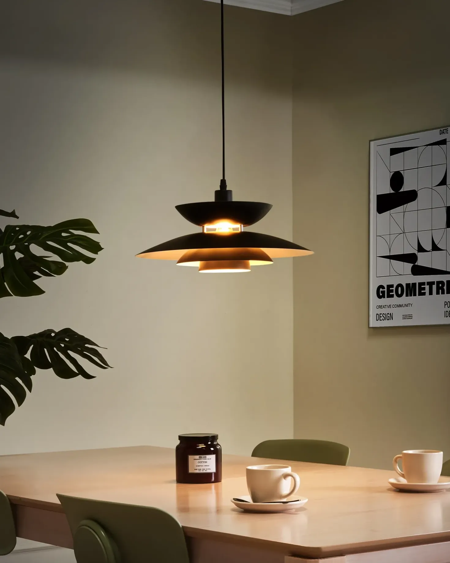Lampadario JURGA Metallo Nero