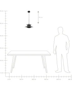 Lampadario JURGA Metallo Nero