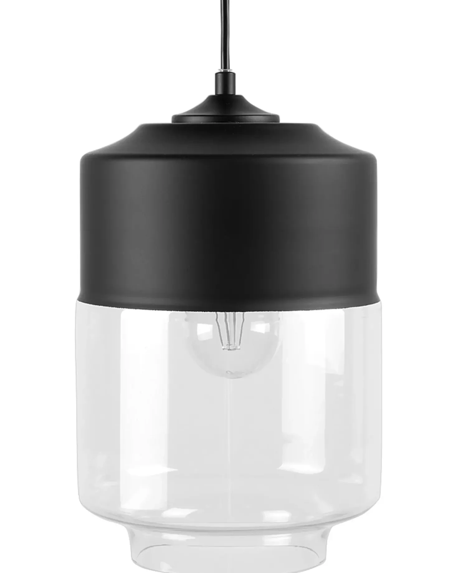Lampadario JURUA Vetro Nero