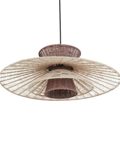 Lampadario KABOMPO Rattan Marrone