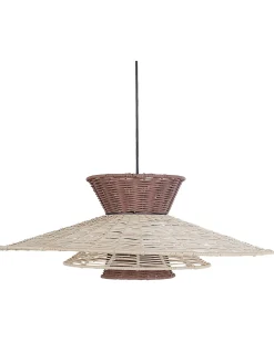 Lampadario KABOMPO Rattan Marrone