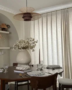 Lampadario KABOMPO Rattan Marrone