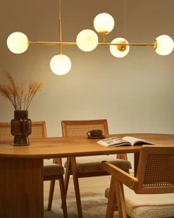 Lampadario KASARI Metallo Oro