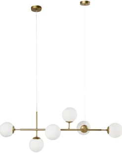 Lampadario KASARI Metallo Oro