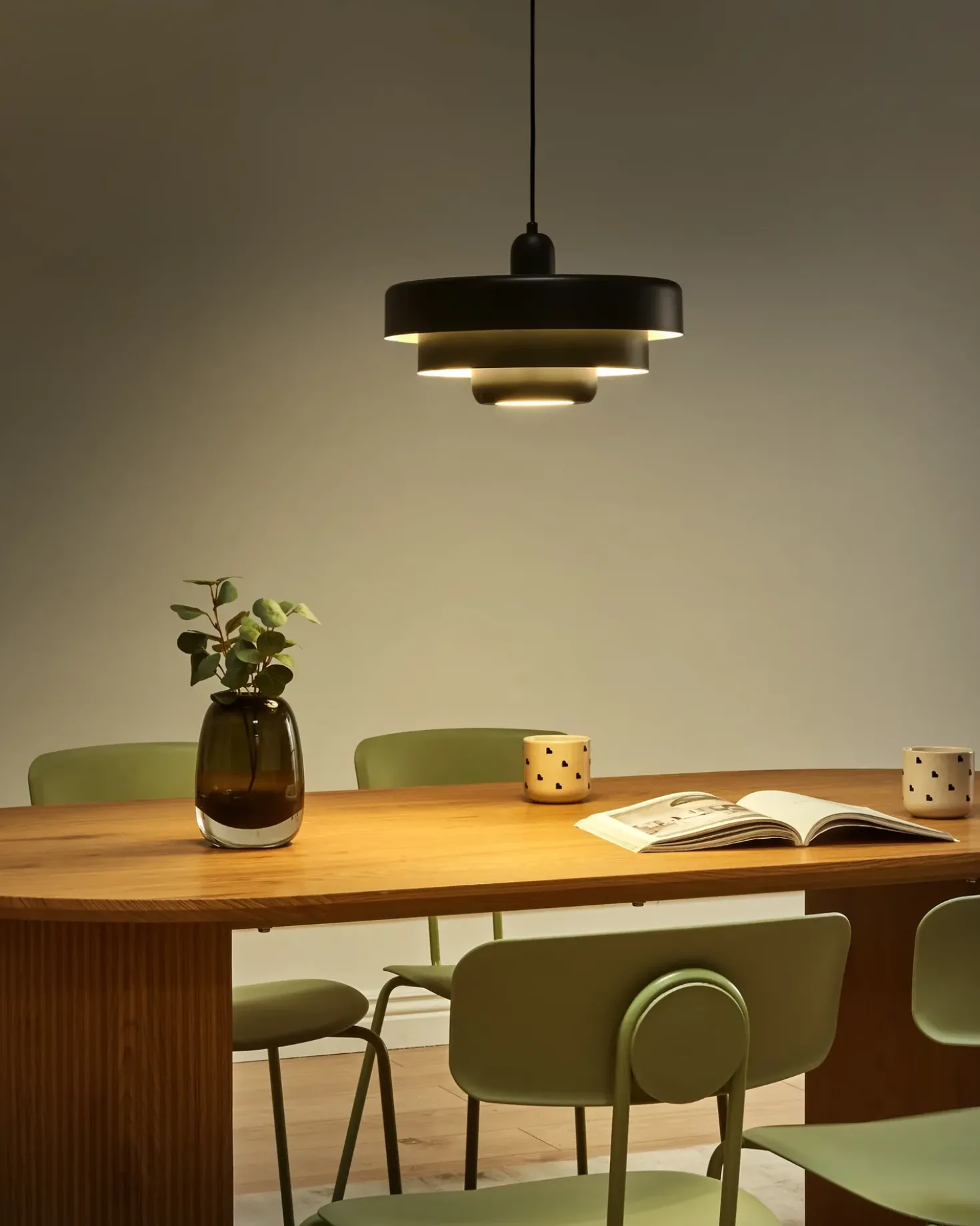 Lampadario KOLGA Metallo Nero