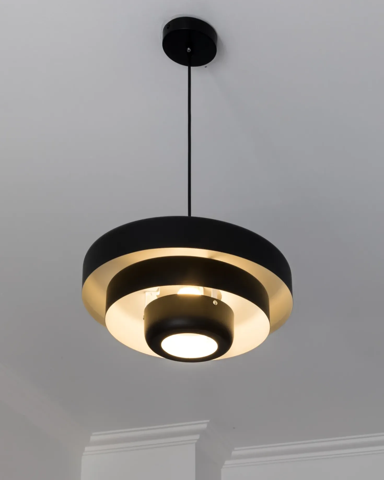 Lampadario KOLGA Metallo Nero