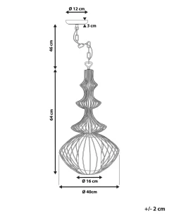 Lampadario KOLVA Metallo Bianco