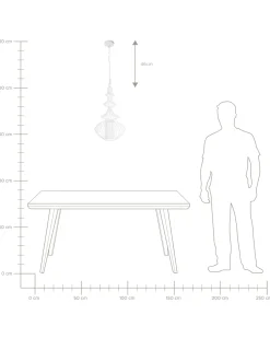 Lampadario KOLVA Metallo Bianco