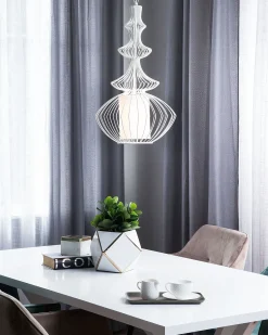 Lampadario KOLVA Metallo Bianco