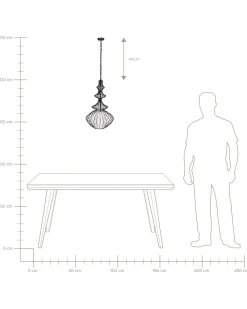 Lampadario KOLVA Metallo Nero