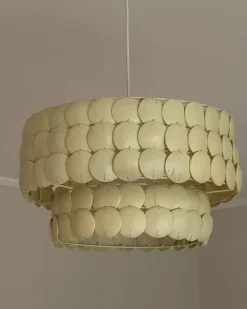 Lampadario KOTMALE Guscio di cocco Beige chiaro