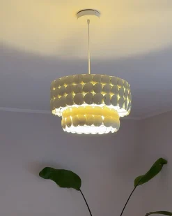 Lampadario KOTMALE Guscio di cocco Beige chiaro