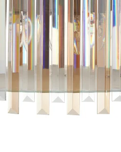 Lampadario LAMEIRA Vetro Argento