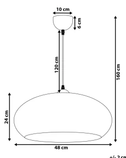 Lampadario LIMNATIS Metallo Oro