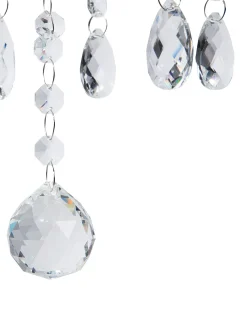 Lampadario LOCONE Cristallo Argento