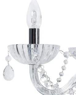 Lampadario LOCONE Cristallo Argento