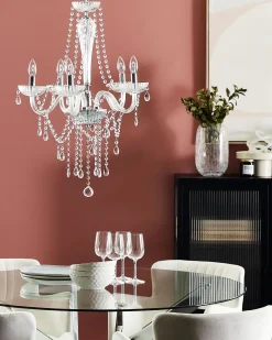 Lampadario LOCONE Cristallo Argento