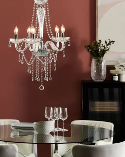 Lampadario LOCONE Cristallo Argento