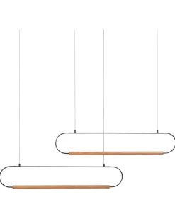 Lampadario LOGONE Metallo Nero