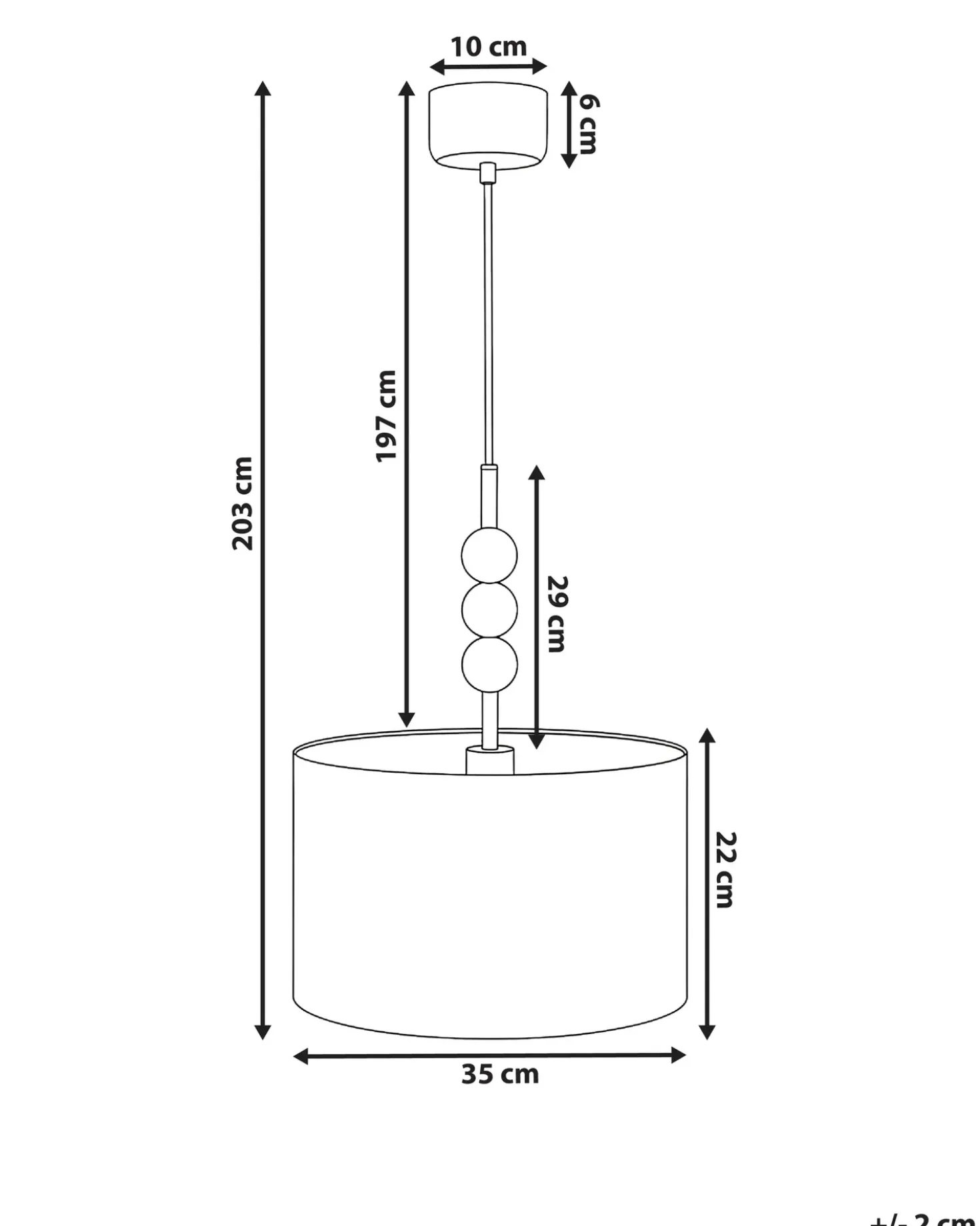 Lampadario LOKY Metallo Ottone