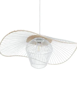 Lampadario LUNGA Metallo Bianco