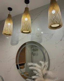 Lampadario LWELA Bambù Naturale