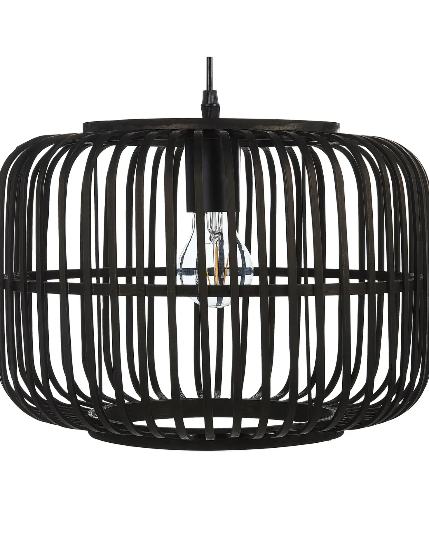 Lampadario MACHEKE Bambù Nero