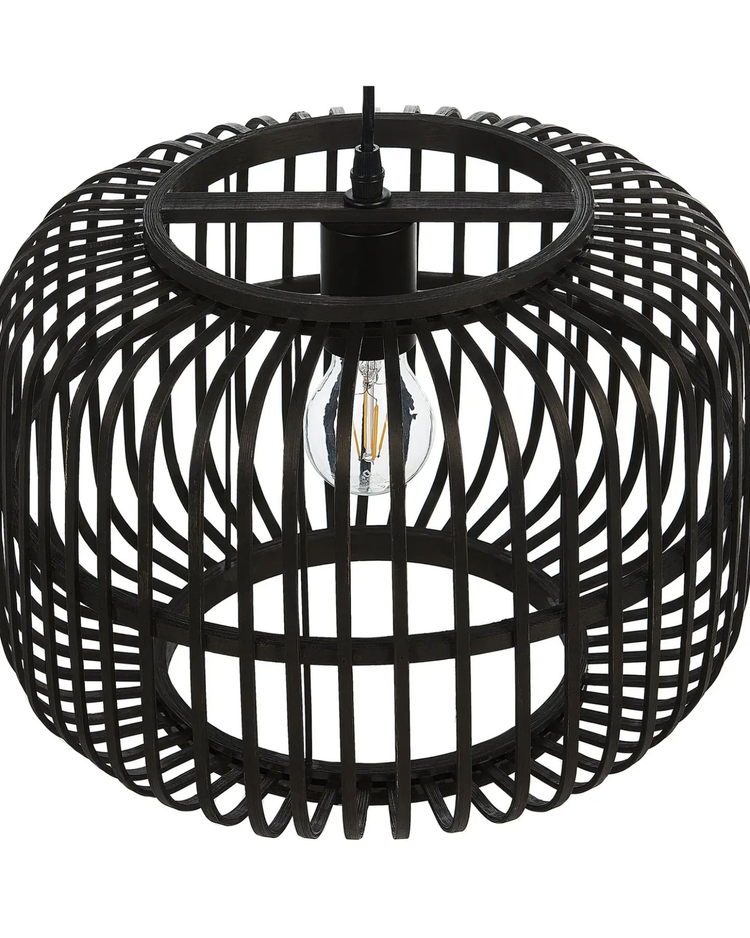 Lampadario MACHEKE Bambù Nero