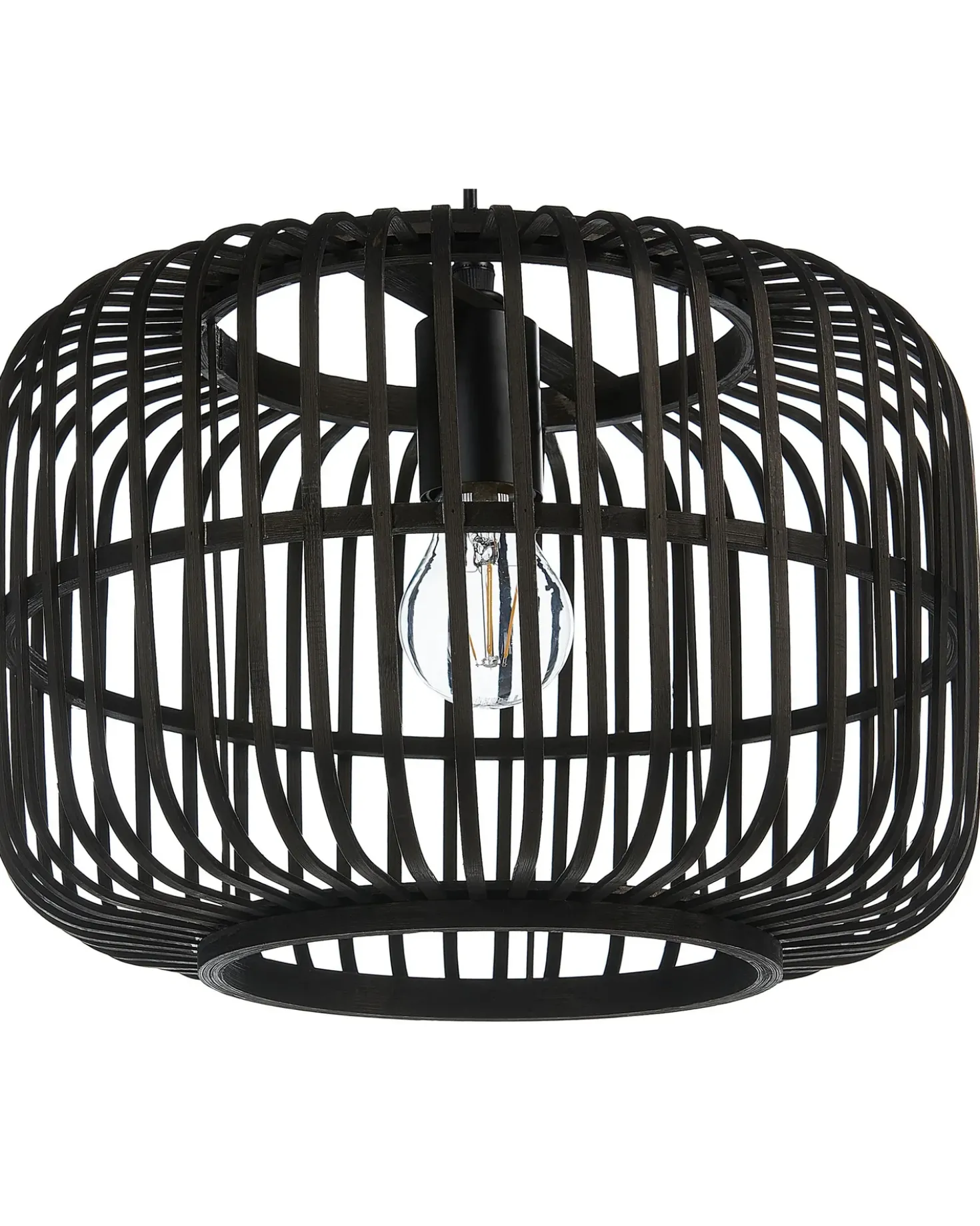 Lampadario MACHEKE Bambù Nero