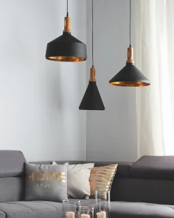 Lampadario MACKENZIE Metallo Nero
