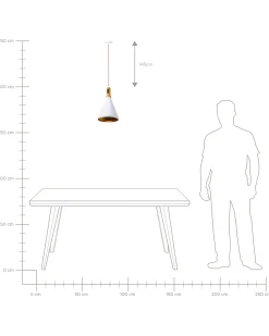 Lampadario MACKENZIE Metallo Bianco