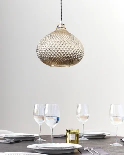 Lampadario MADON Vetro Oro