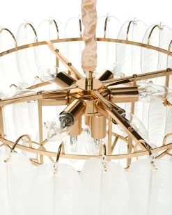Lampadario MAHAICA Vetro Ottone