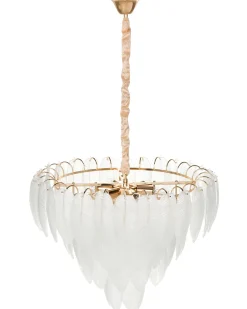 Lampadario MAHAICA Vetro Ottone